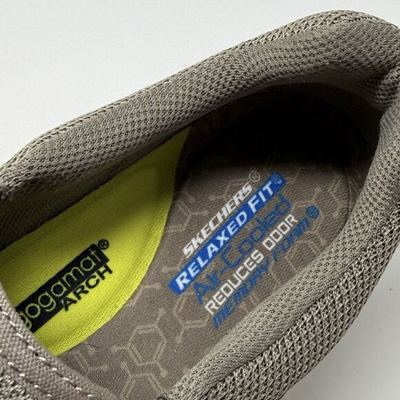 Skechers Slade Lucan Shoes Mens 11 Khaki Brown Slip On Comfort Loafers Sneakers main image 11